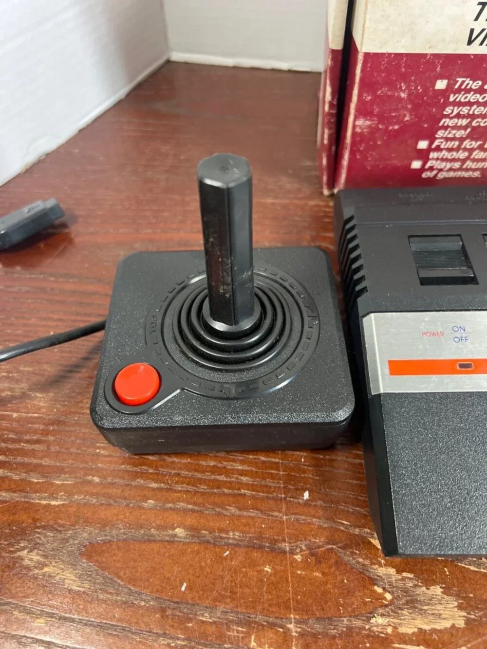 Vintage Atari 2600 Console With Joystick & Box - Classic Retro Gaming System Tes